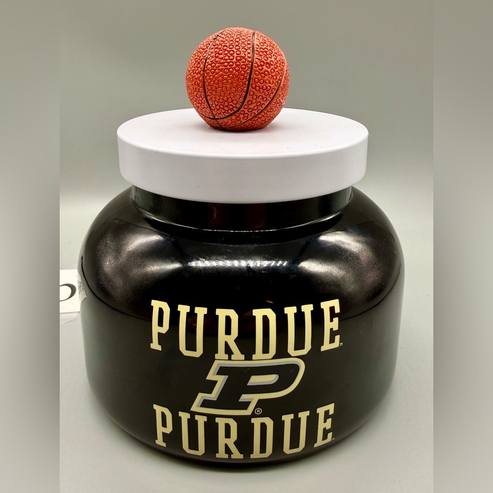 Rare Purdue University Candle – 16oz Pumpkin Spice, Wood Wick Basketball Lid